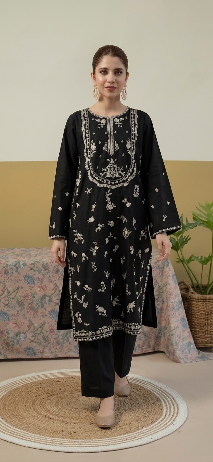 Dhanak Embroidered 2-Piece-ZQ-2026