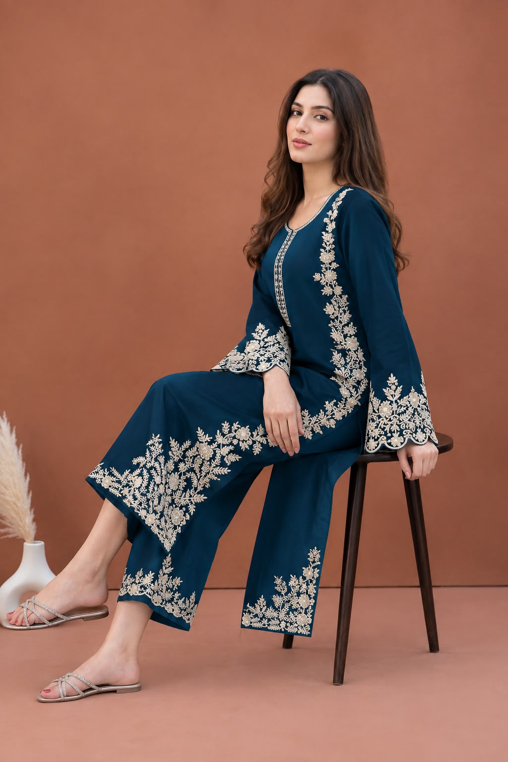 Dhanak Embroidered 2-Piece-ZQ-2022