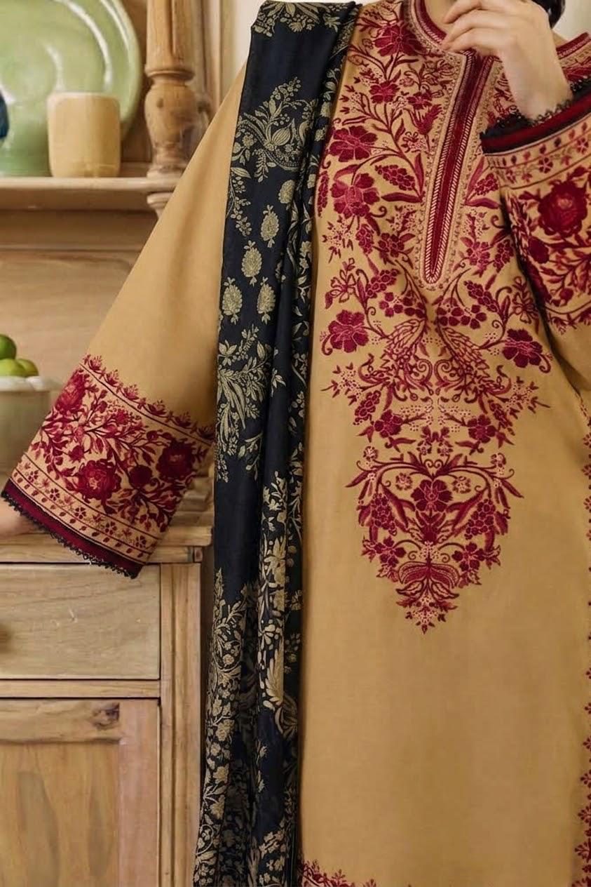 Dhanak Embroidered 3-PC-ALK3028