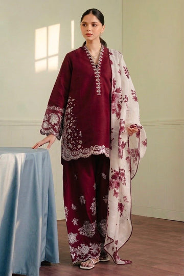 Dhanak Embroidered 3-PC-ALK3024