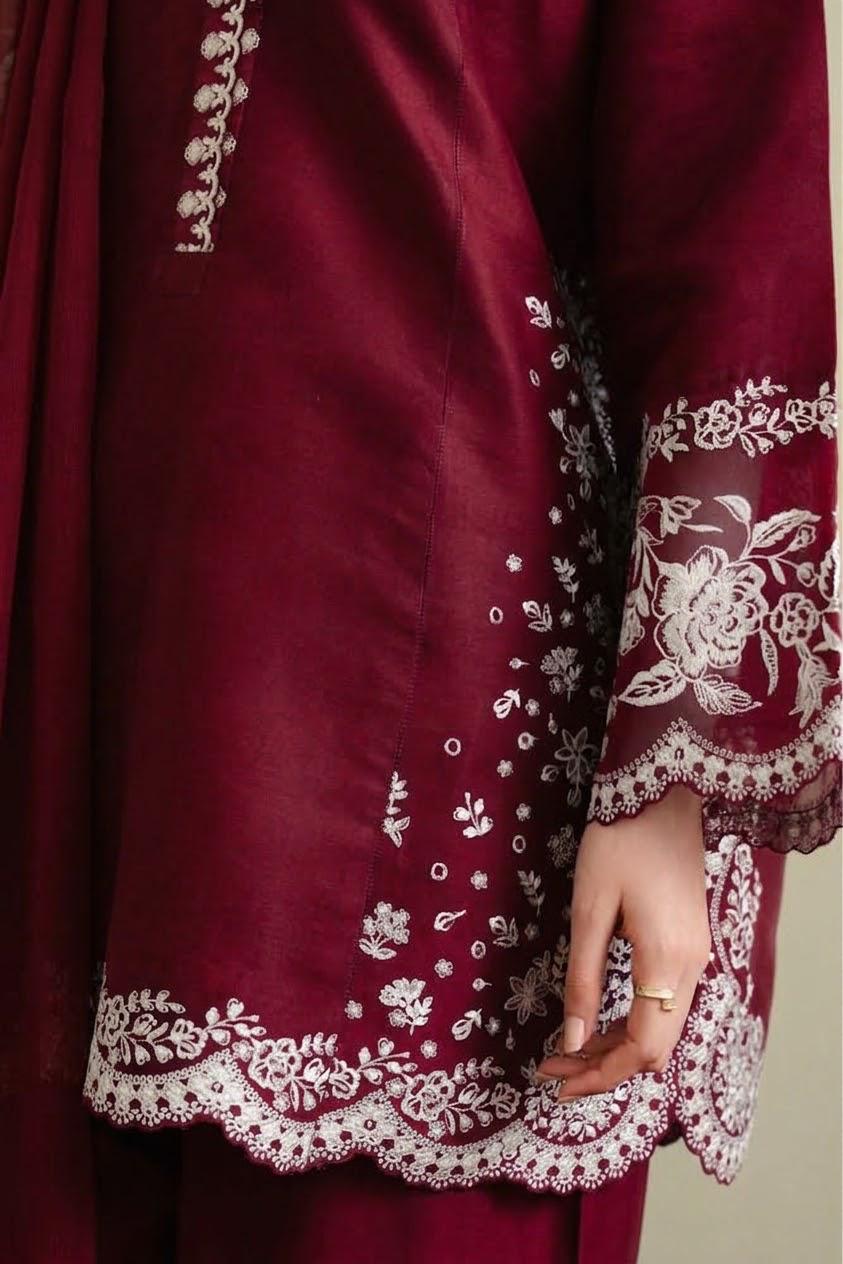 Dhanak Embroidered 3-PC-ALK3024