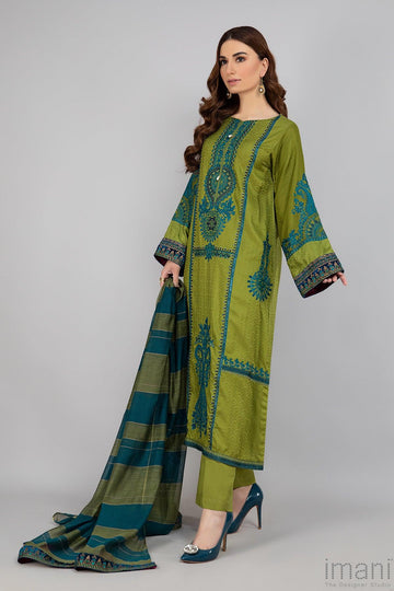 Dhanak Embroidered 3-PC-ALK3023