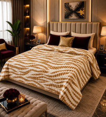 Premium Printed Puffy AC Blanket-JP4030