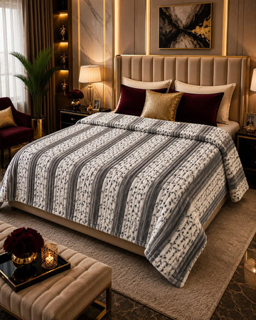 Premium Printed Puffy AC Blanket-JP4032