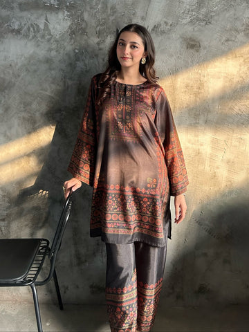 Digital Printed silk 2PC ZQ-6033