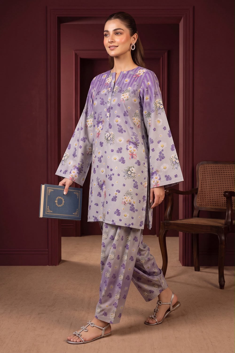 Digital Printed silk 2PC ZQ-6030