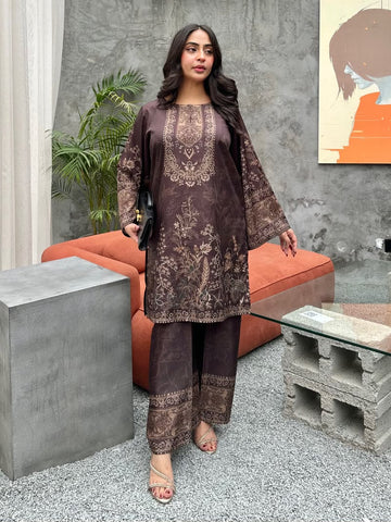 Digital Printed silk 2PC ZQ-6027