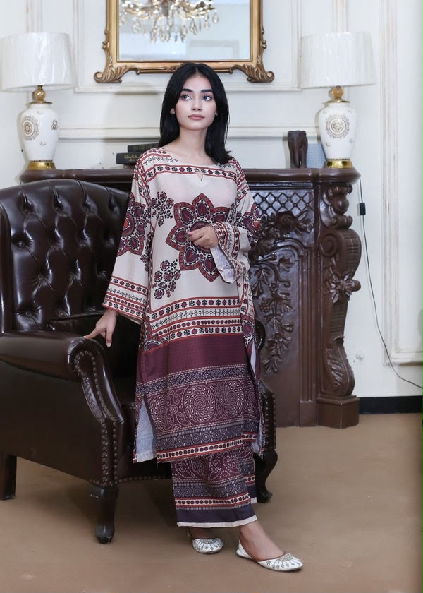 Digital Printed silk 2PC ZQ-6025