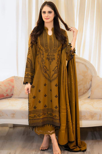 Dhanak Embroidered 3-PC-ALK3021